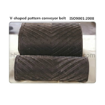 High-Incline V-Patterned Chevron Conveyor Belt